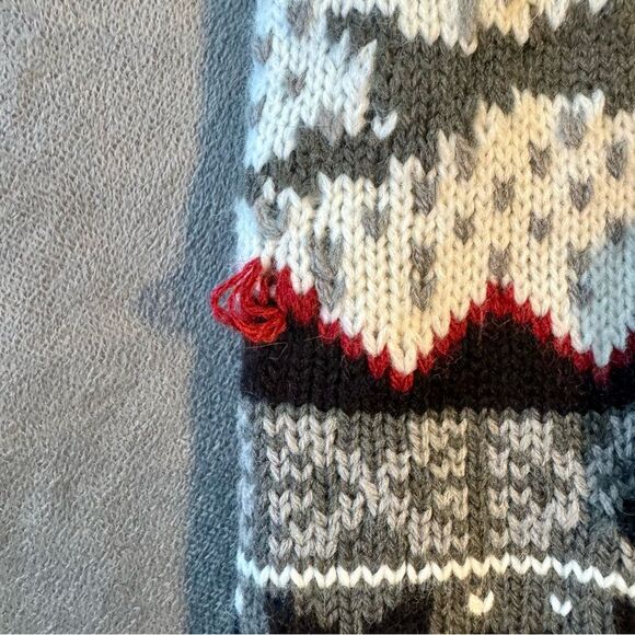 Women’s Winter Trapper Hat, Scarf, and Mittens Set | Nordic Print | Fair Isle - Picture 5 of 8